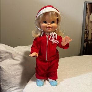 Vintage Mattel 1973 Cathy Quick Curl Blonde Hair 15.5”